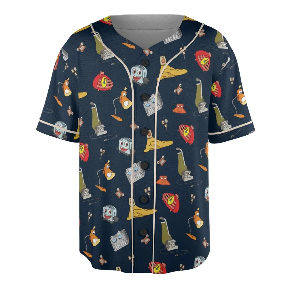 Brave Little Appliances The Brave Little Toaster Unisex Baseball Jersey - 3