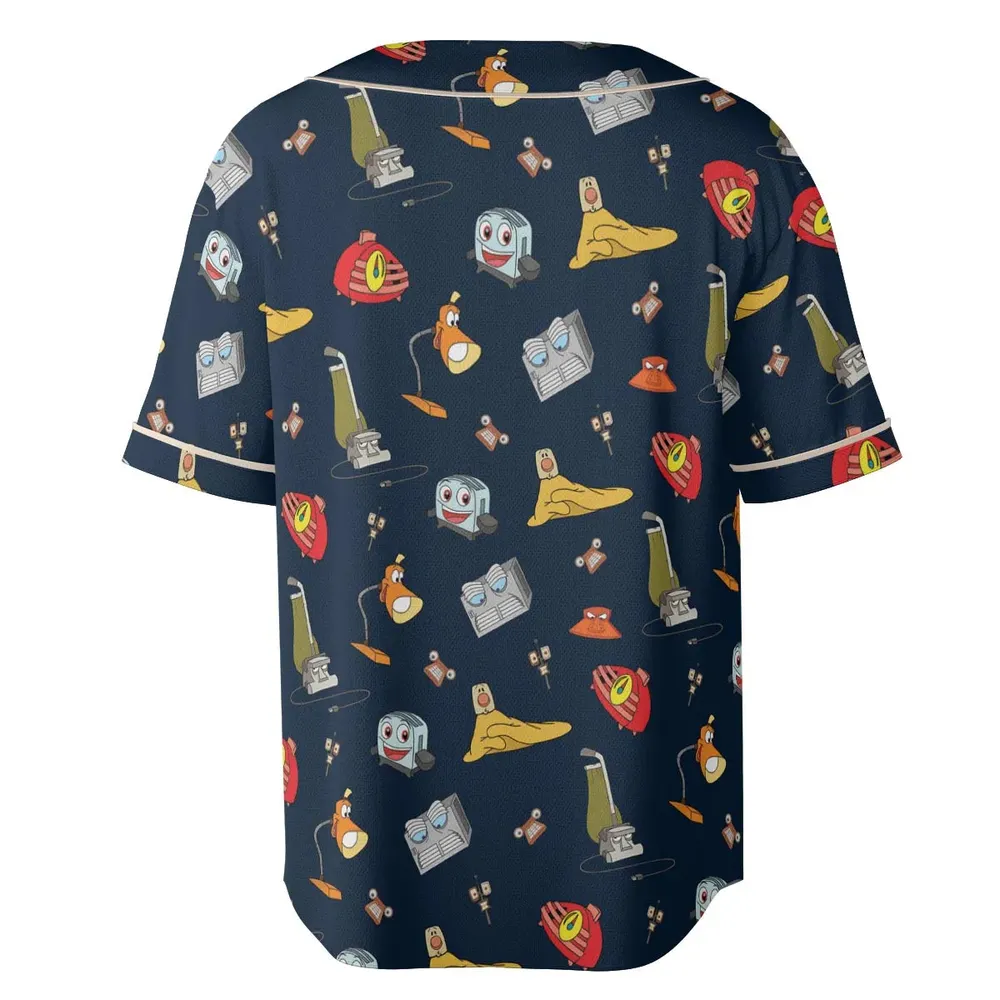 Brave Little Appliances The Brave Little Toaster Unisex Baseball Jersey - 4