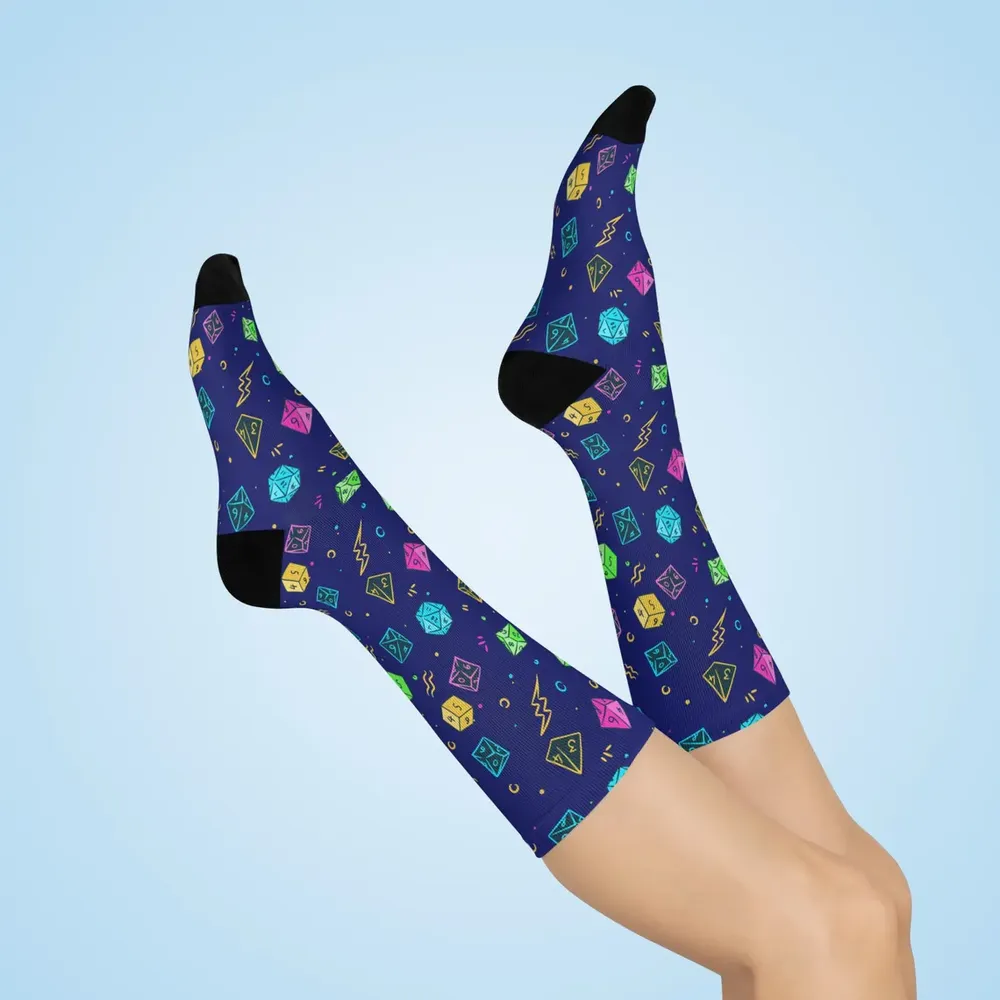 Retro DnD Dice Socks - 1