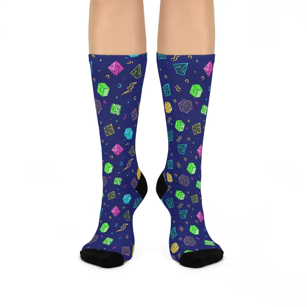 Retro DnD Dice Socks - 3