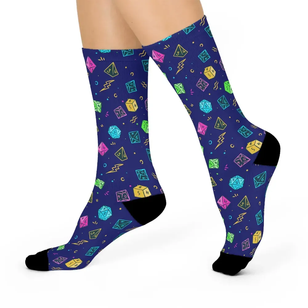 Retro DnD Dice Socks - 2