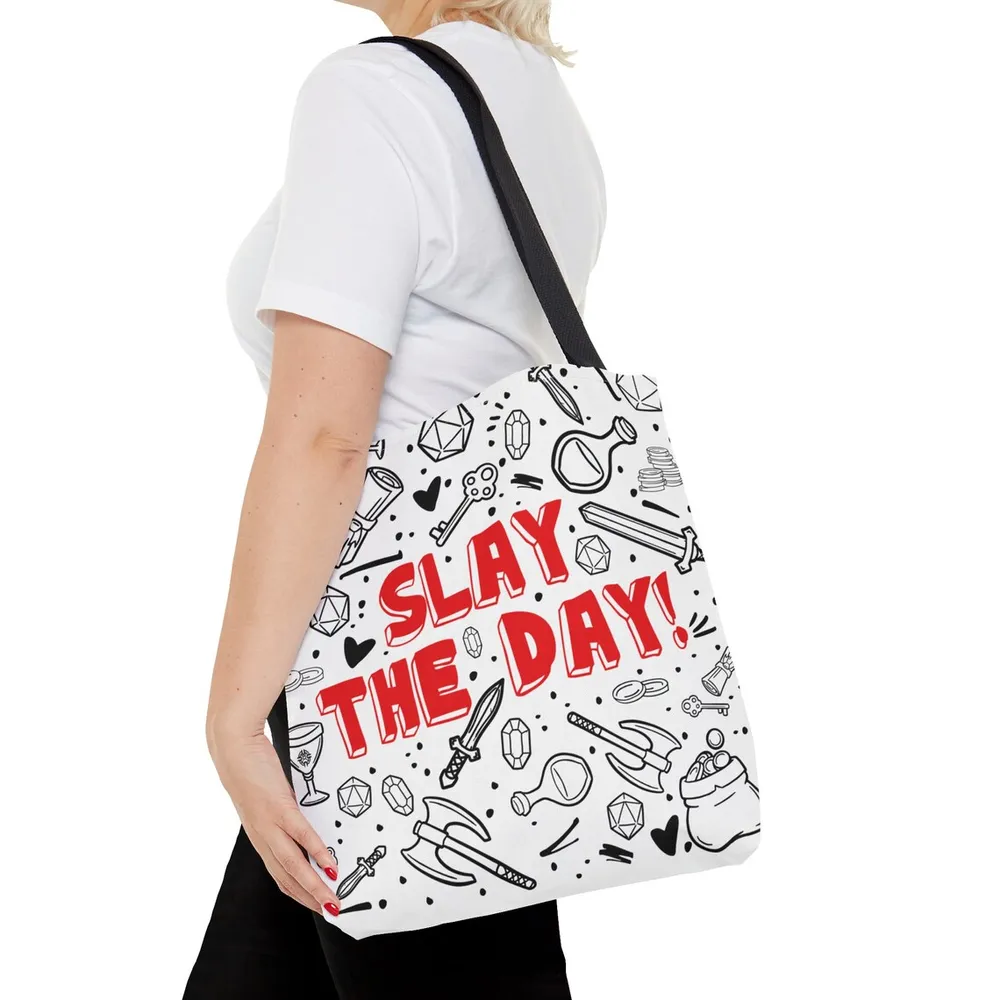 DnD Slay The Day Lined Tote Bag - 2