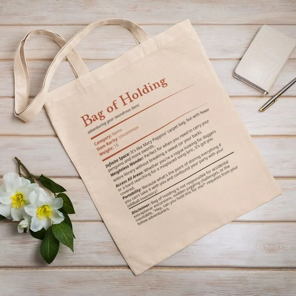 Bag Of Holding Definition Lined Tote Bag - 2