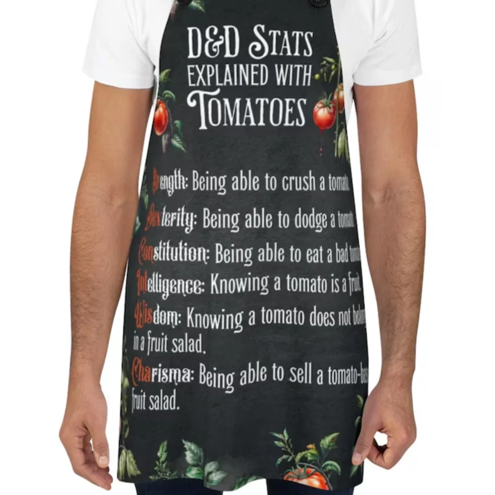 DnD Stats Explained With Tomatoes Apron - 1