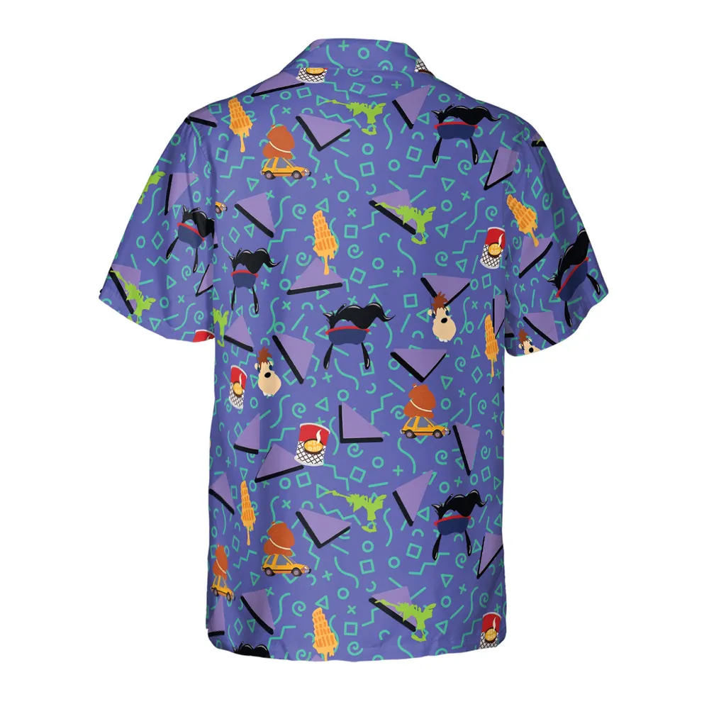 90's Styled Goofy Movie Hawaiian Shirt - 3