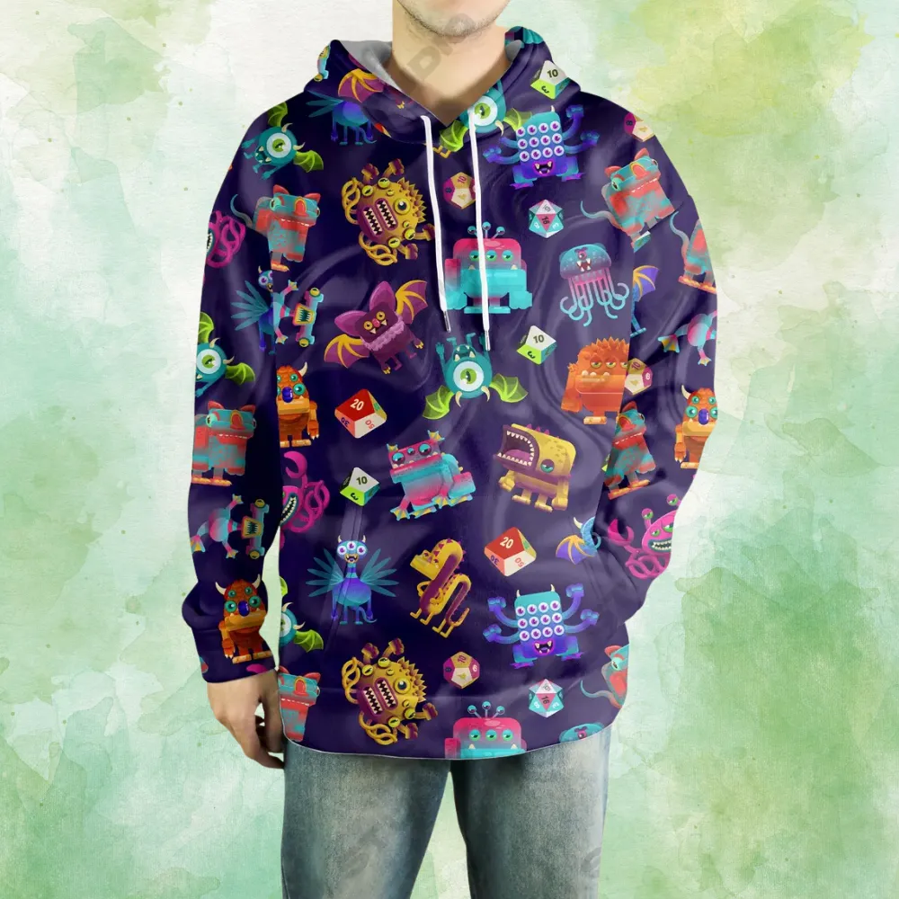 Dungeon Monster All-over Print Hoodie - 1