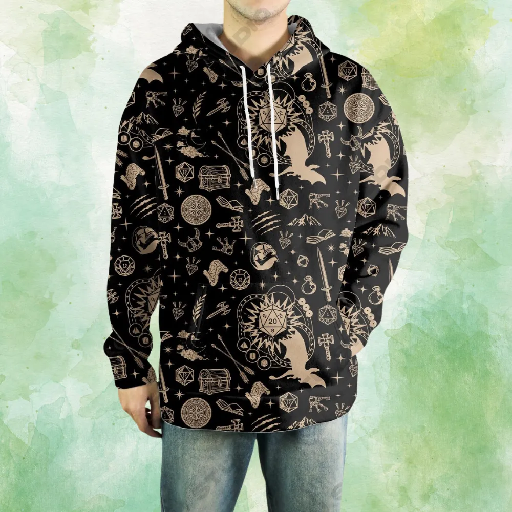 Mystical DND All-over Print Hoodie - 1