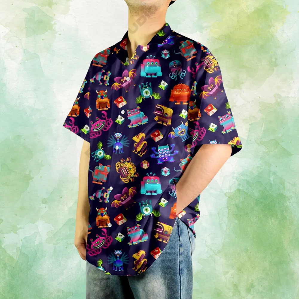 Dungeon Monster Hawaiian Shirt - 1