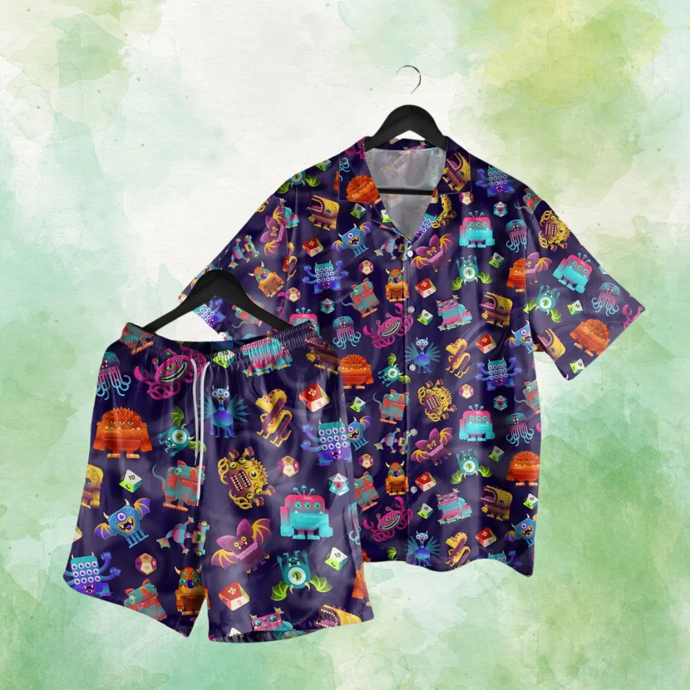 Dungeon Monster Hawaiian Shirt - 2