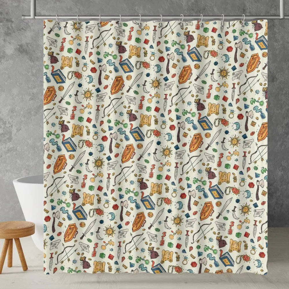 DND Items Shower Curtain - 4