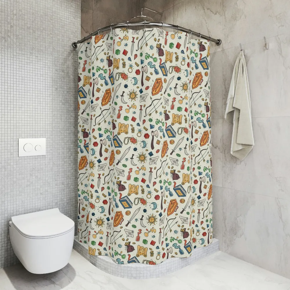 DND Items Shower Curtain - 3