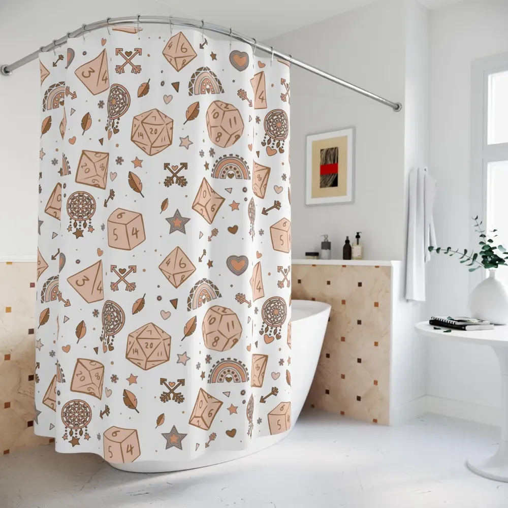 Fantasy Dices Shower Curtain - 1