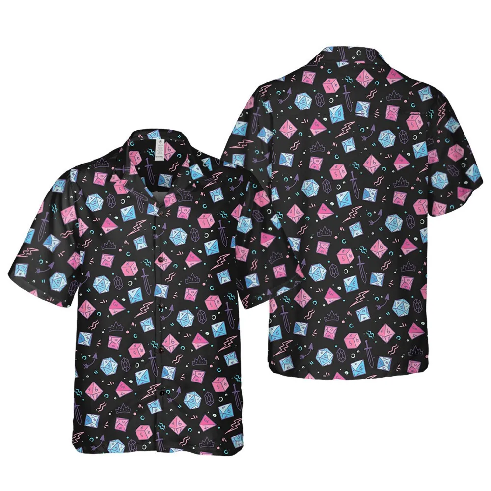 DND Alignment Dices Hawaiian Shirt - 3