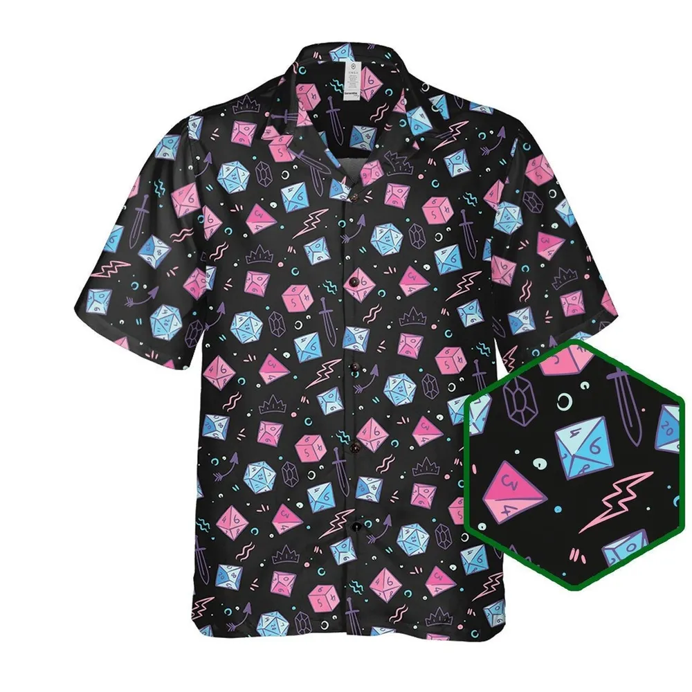 DND Alignment Dices Hawaiian Shirt - 1