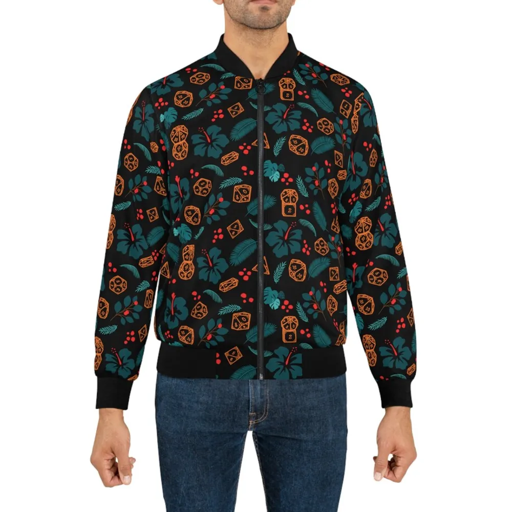 Hawaiian Dice Bomber Jacket - 2