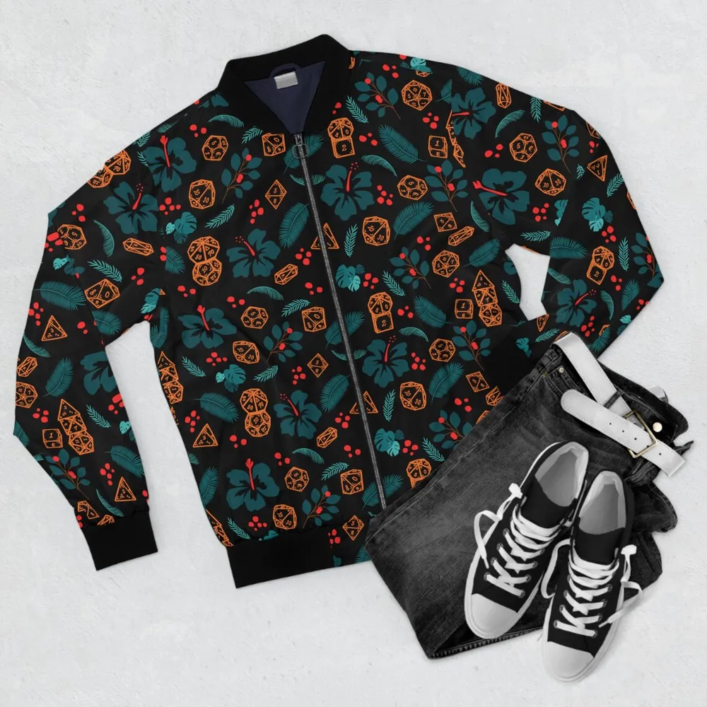 Hawaiian Dice Bomber Jacket - 1