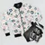 Hawaiian Dice White Bomber Jacket - 1