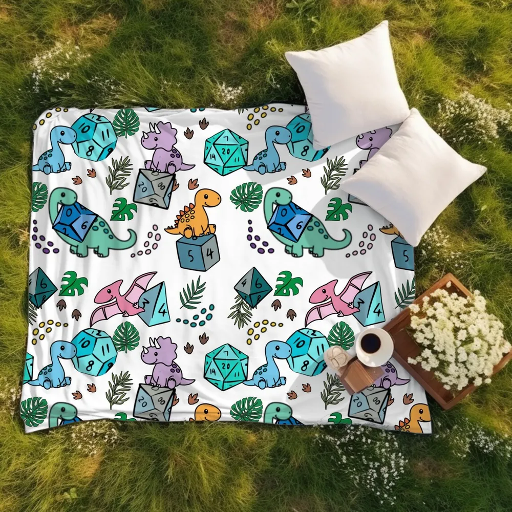 Cute Dragons Beach/Picnic Blanket - 1