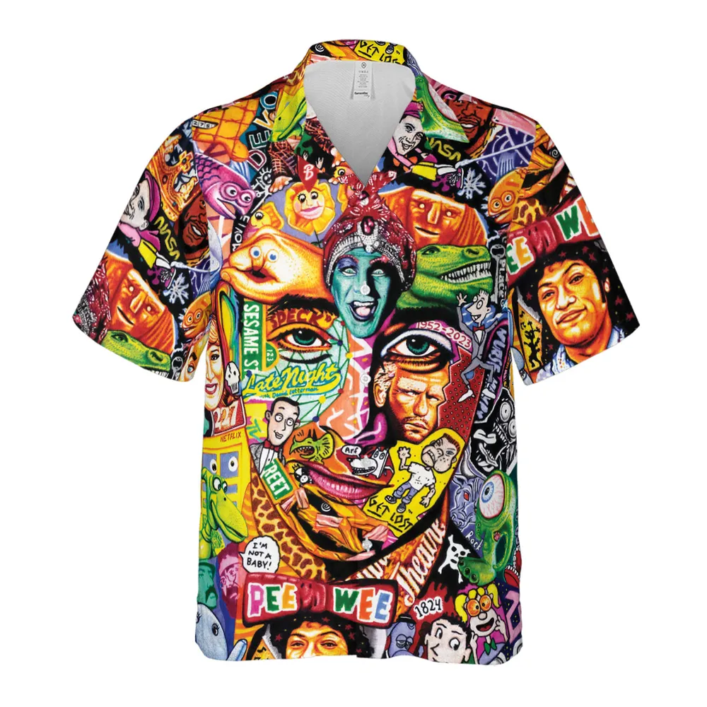 Scavenger Hunt Pee Wee Herman Hawaiian Shirt - 2