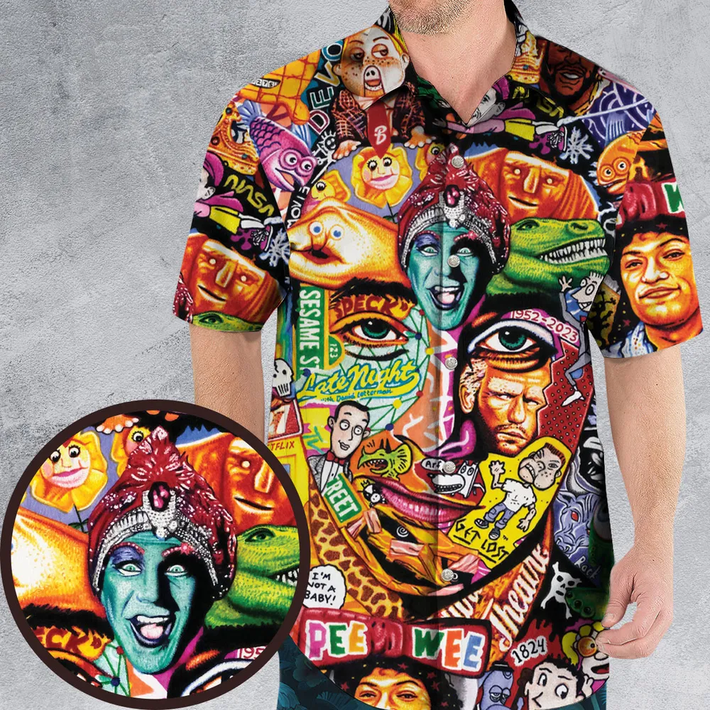 Scavenger Hunt Pee Wee Herman Hawaiian Shirt - 1