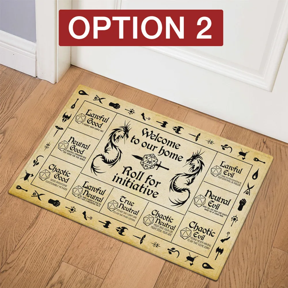 Roll For Initiative 4 Colors Doormat - 2