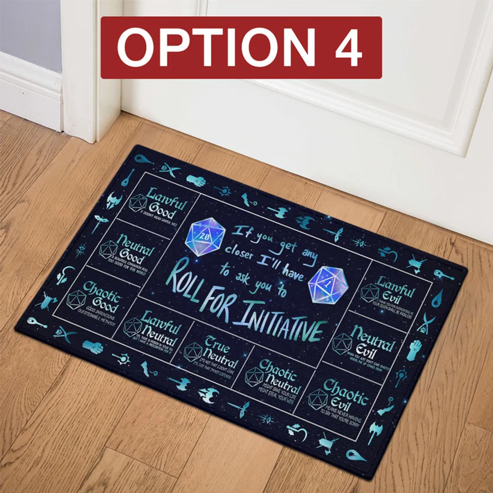 Roll For Initiative 4 Colors Doormat - 4