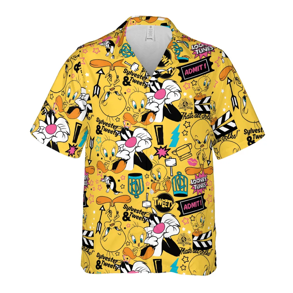 Cartoon Drip Looney Tunes Hawaiian Shirt - 2