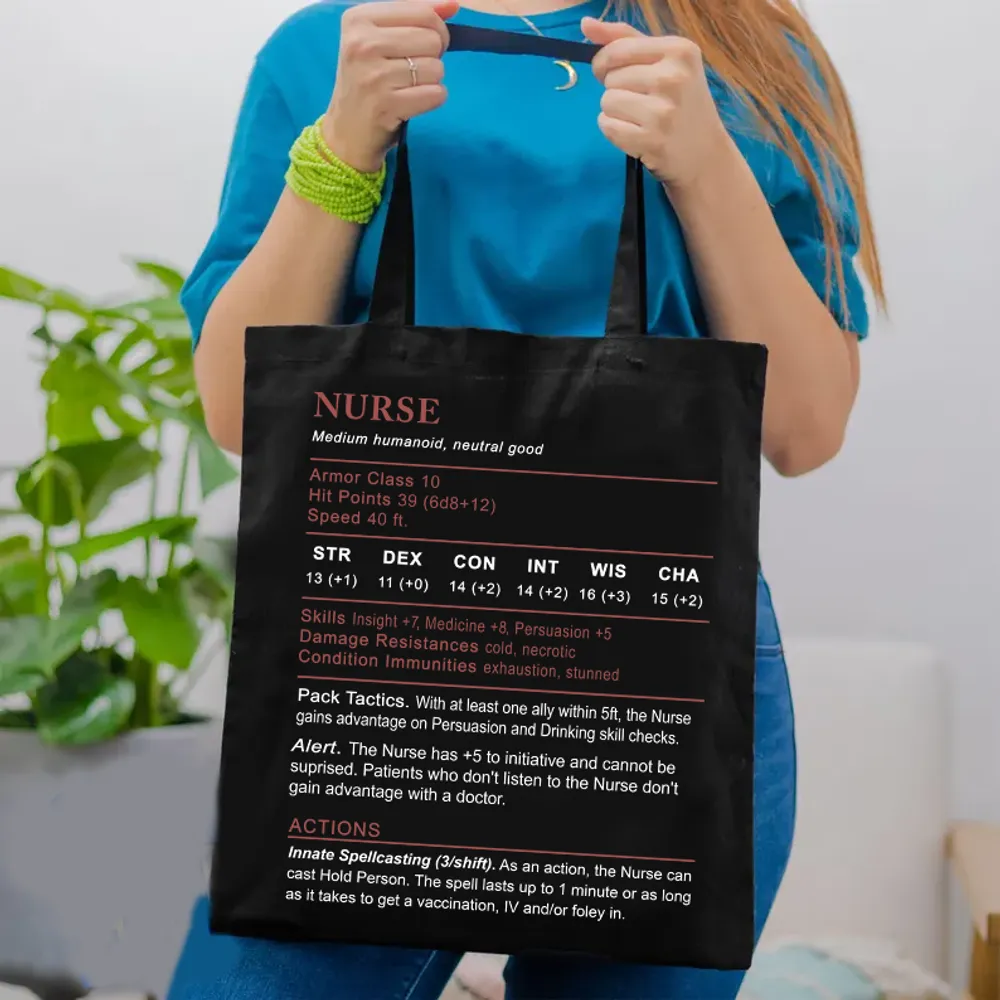 Nurse Stats Tote Bag - 1