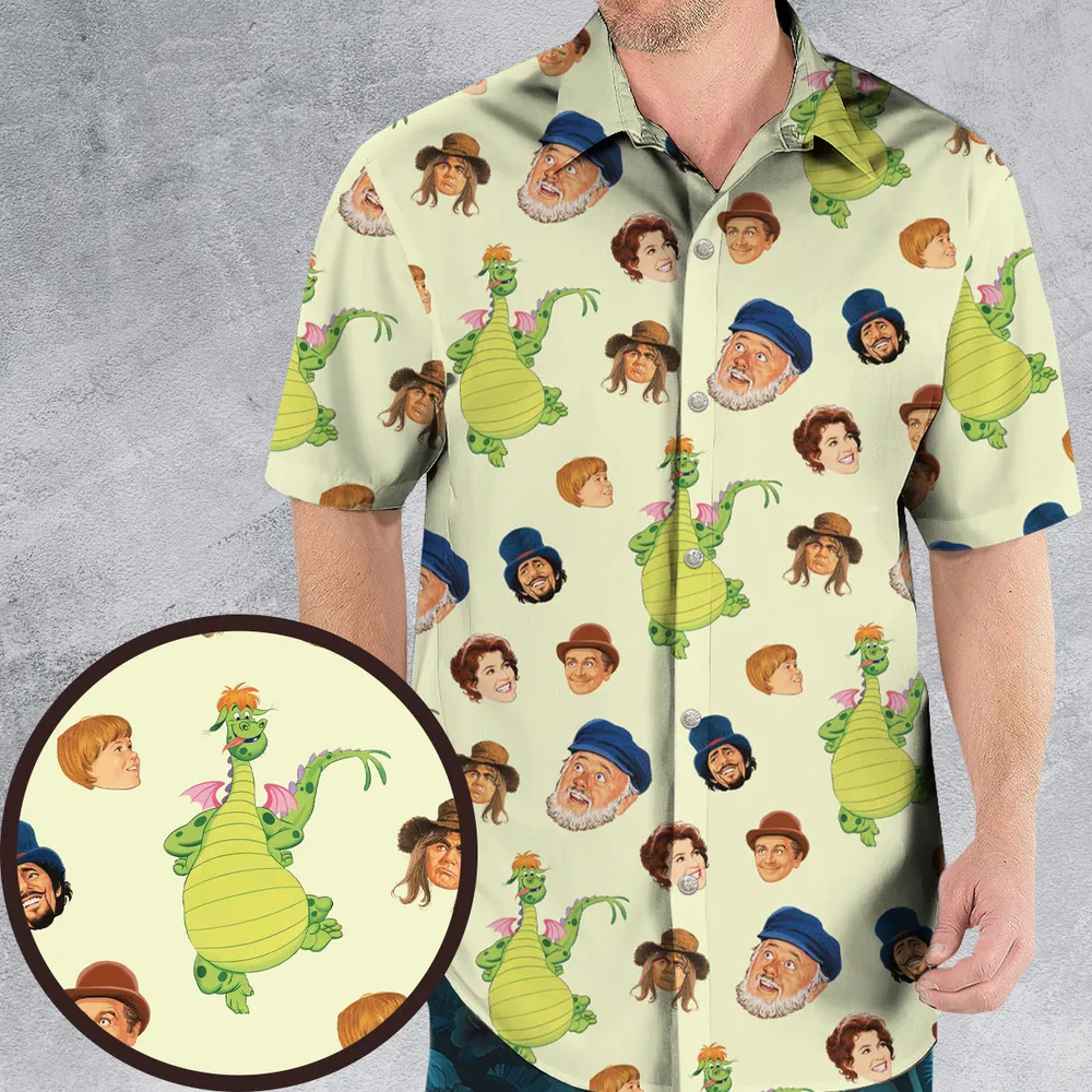 Pete's Dragon Characters Hawaiian Shirt - 1
