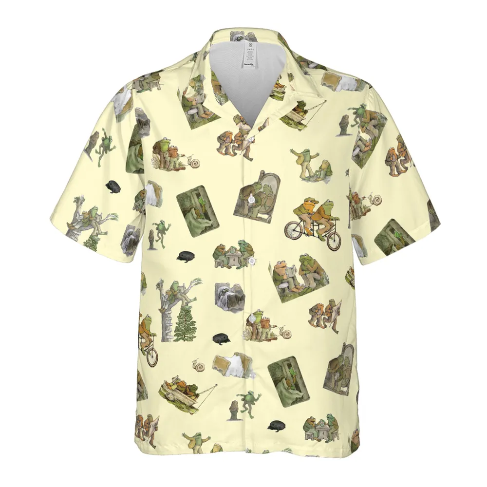 Frog and Toad Pattern Hawaiian Shirt - 2