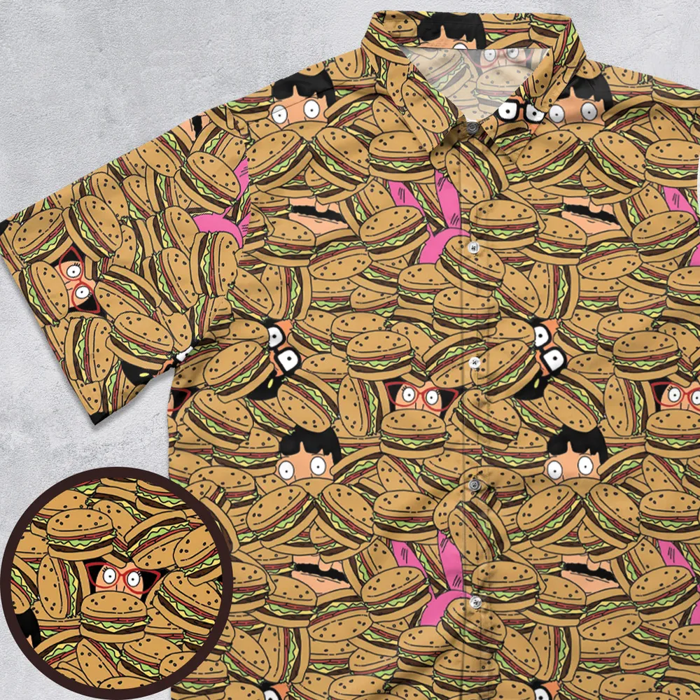 Burger Of The Day Bob's Burger Button Down Shirt - 1
