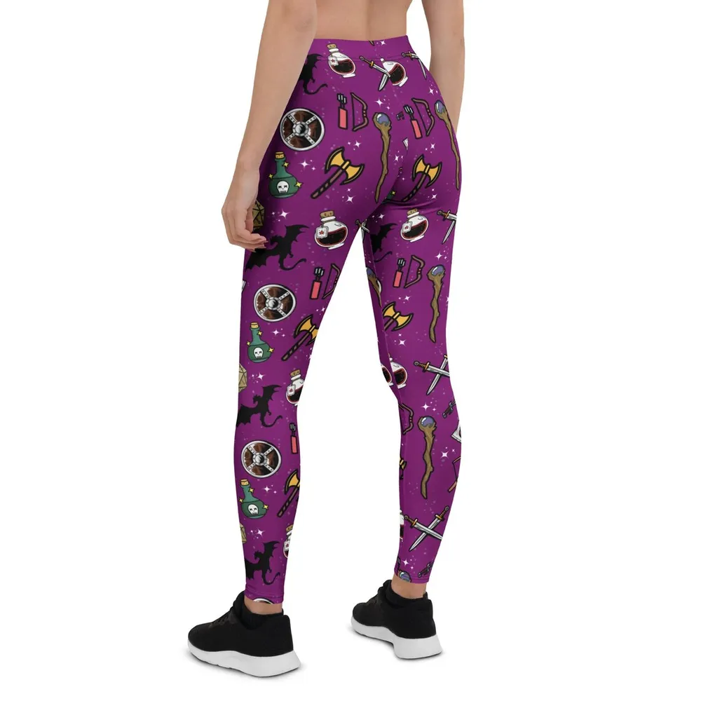 DND Items Purple Leggings - 3