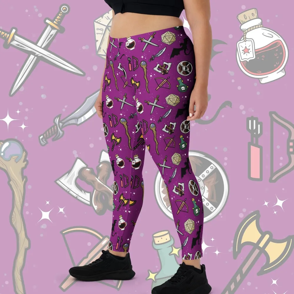 DND Items Purple Leggings - 1
