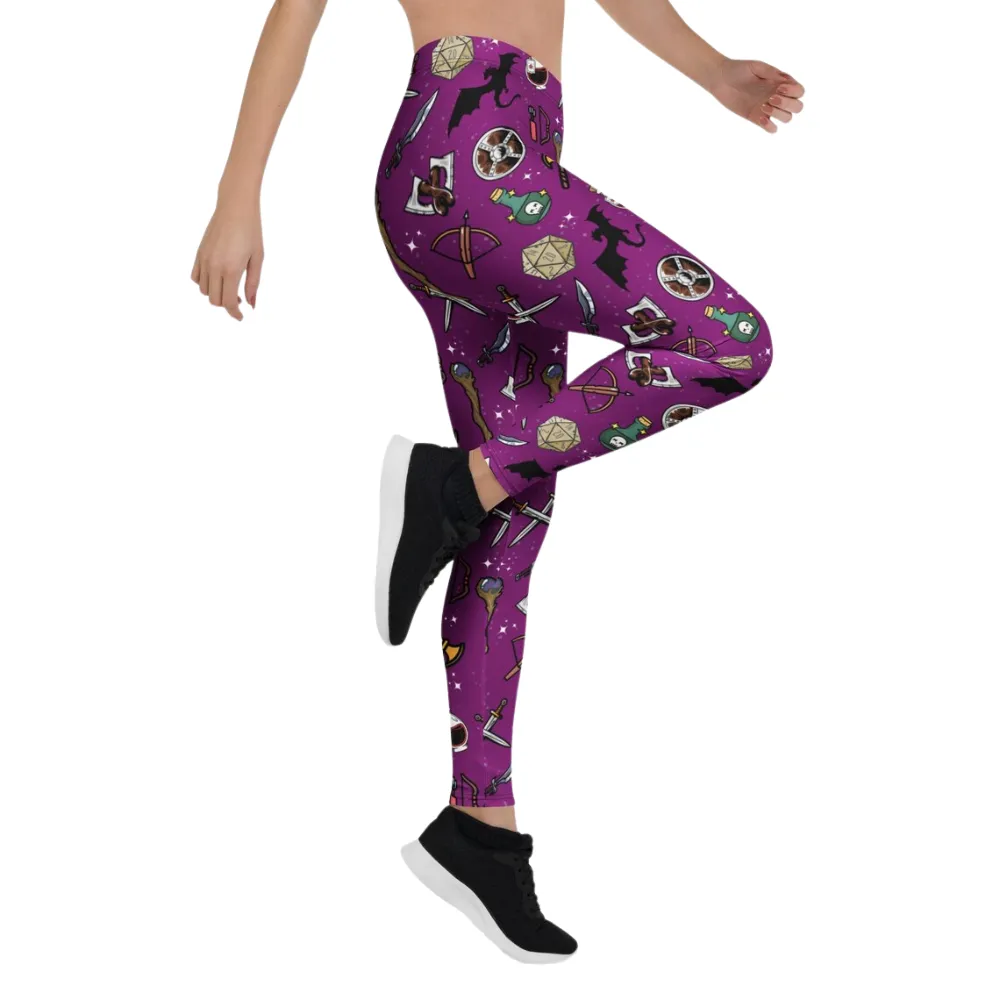 DND Items Purple Leggings - 2