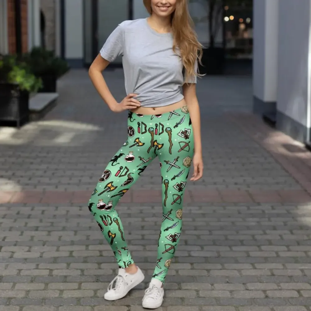 DND Items Green Leggings - 2