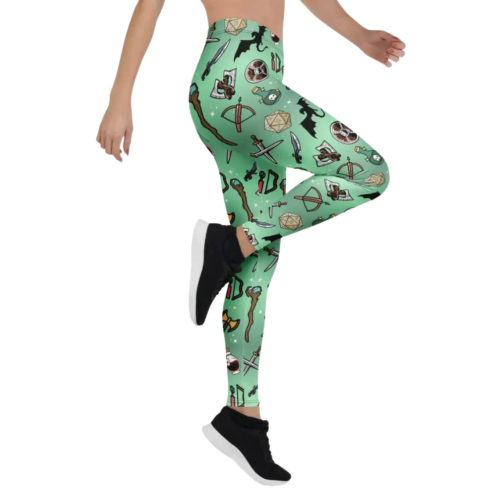 DND Items Green Leggings - 1