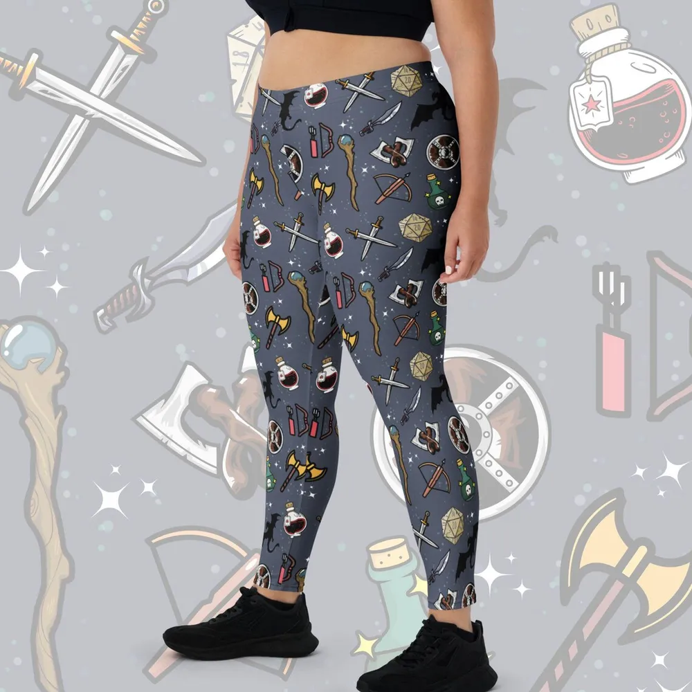 DND Items Grey Leggings - 1