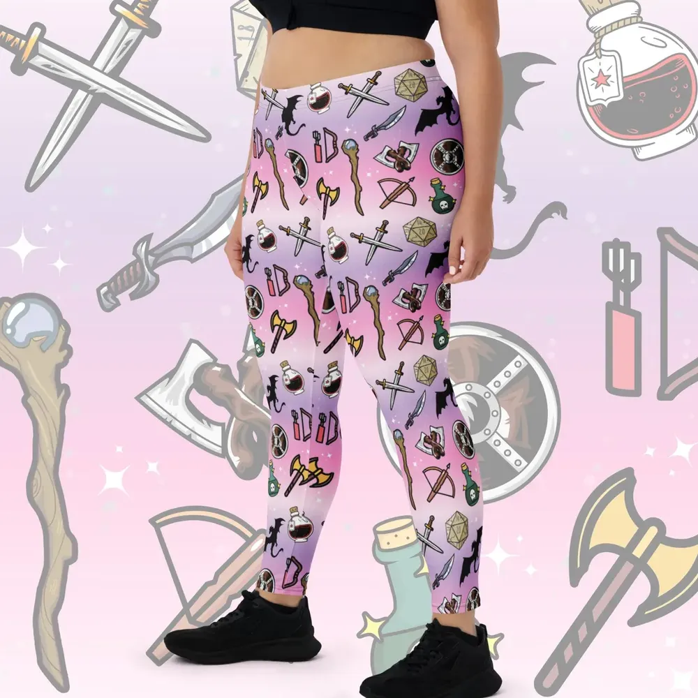 DND Items Pink Leggings - 1