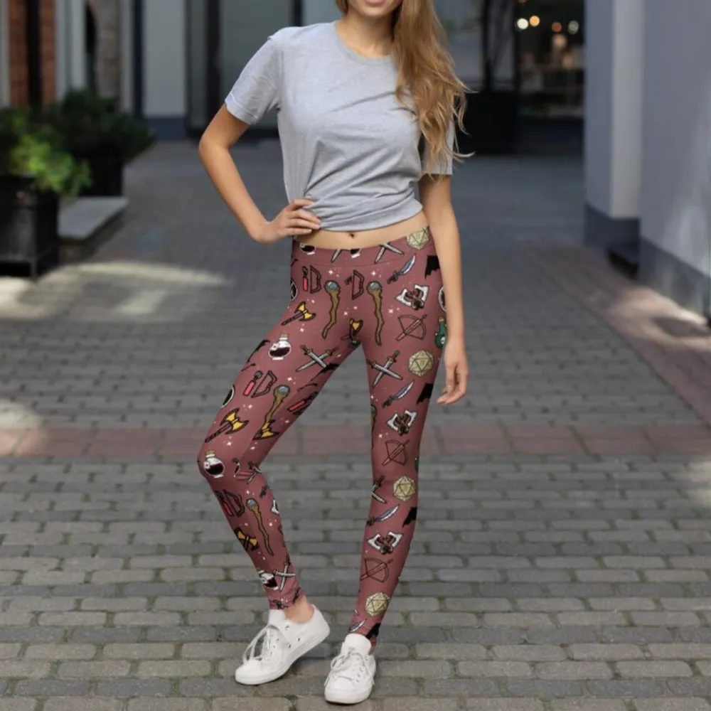 DND Items Brown Leggings - 2