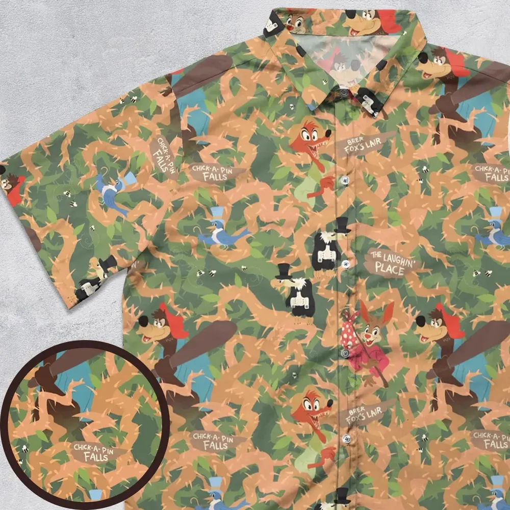 Flowing Down Splash Mountain Button Down Shirt - 1