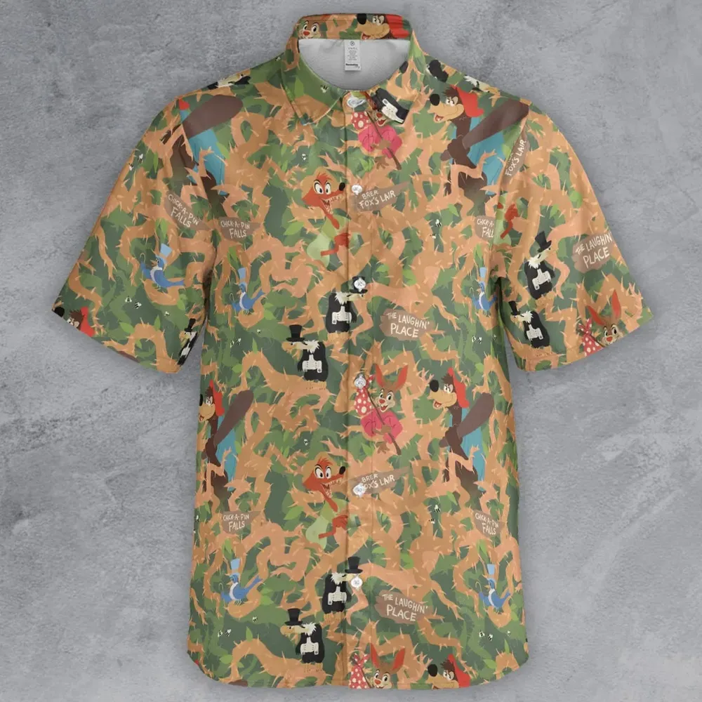 Flowing Down Splash Mountain Button Down Shirt - 2