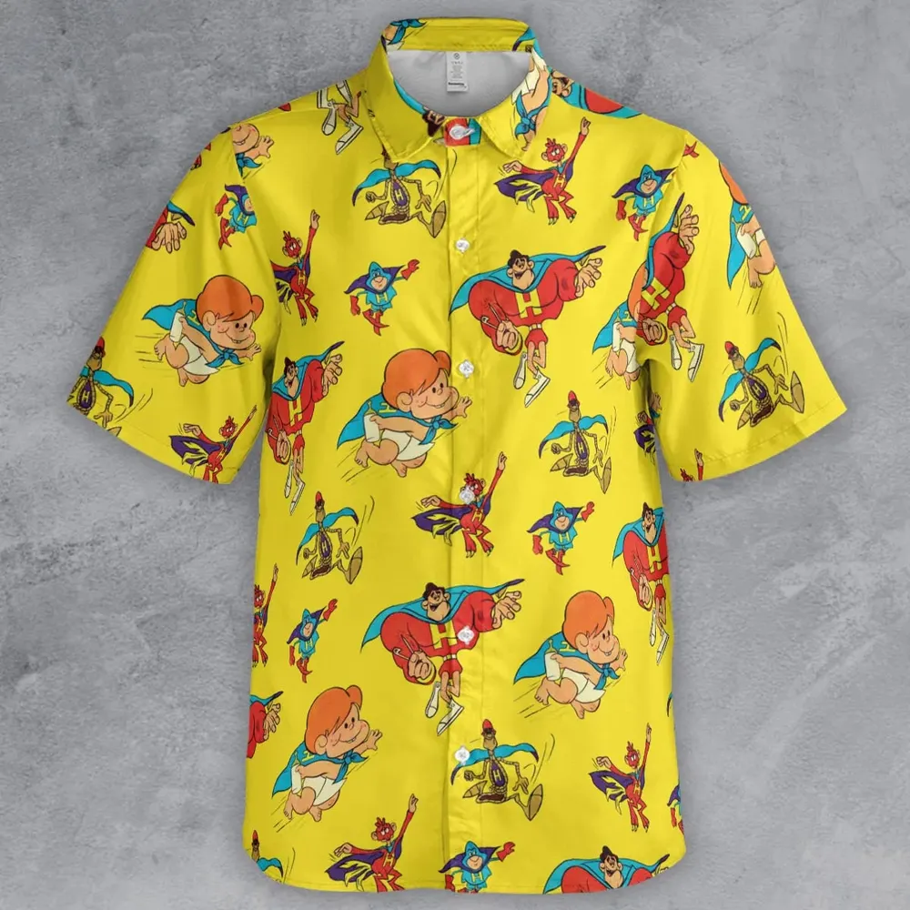 The Mighty Heroes Characters Button Down Shirt - 2