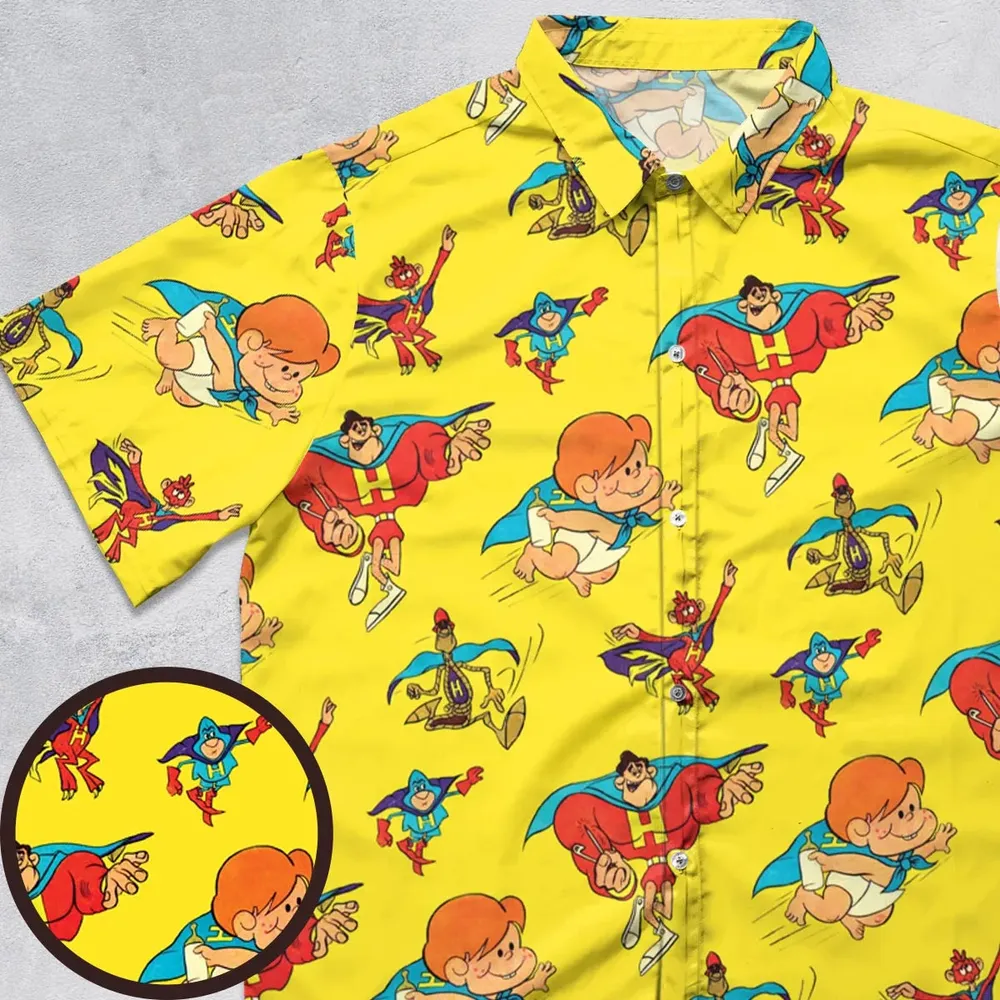 The Mighty Heroes Characters Button Down Shirt - 1