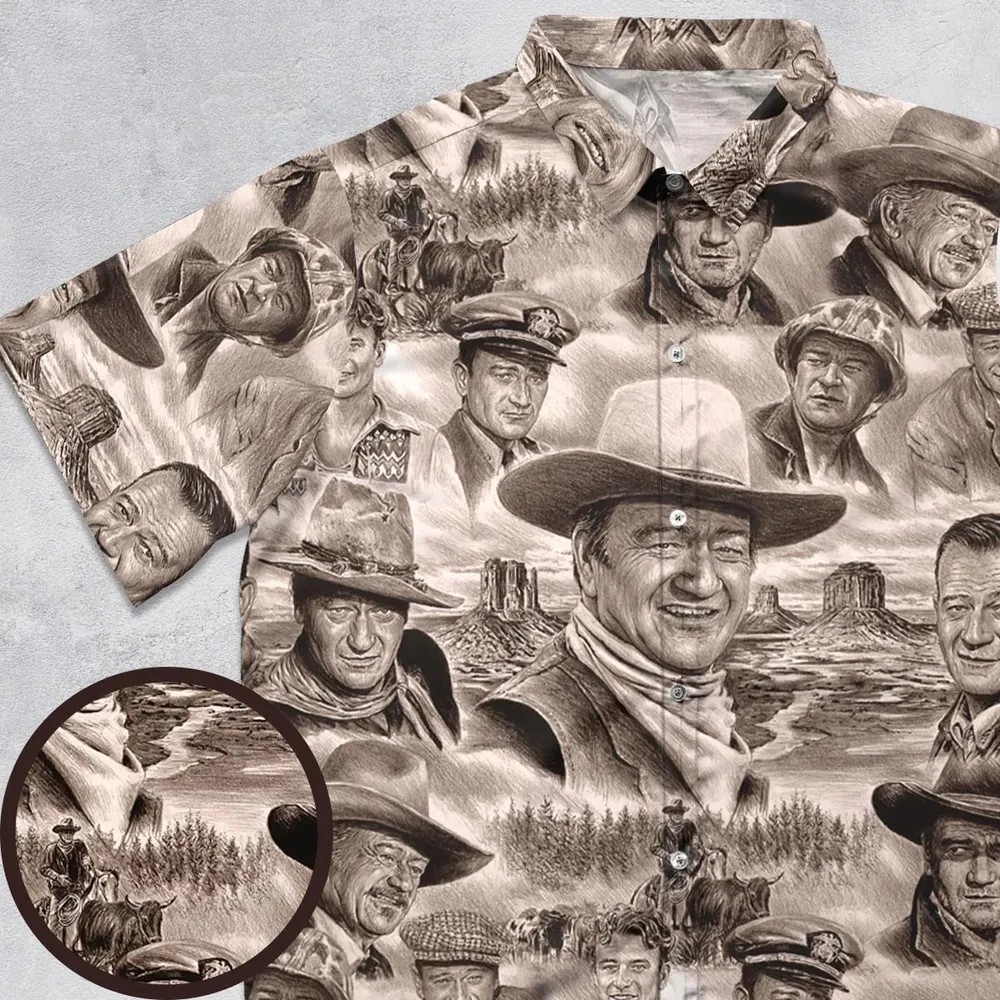 Of these Wayne Westerns Button Down Shirt - 1