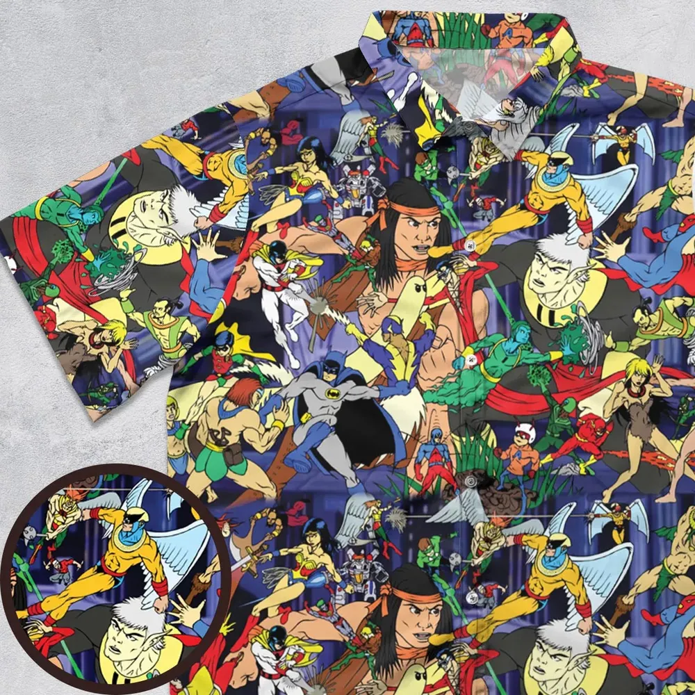 Super TV Heroes HB Button Down Shirt - 1
