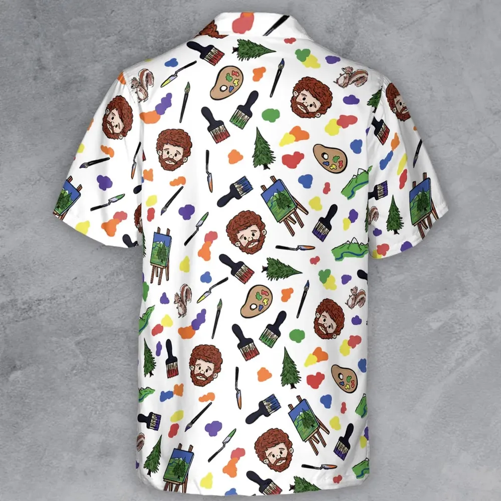 Joy Of Painting Bob Ross Button Down Shirt - 3