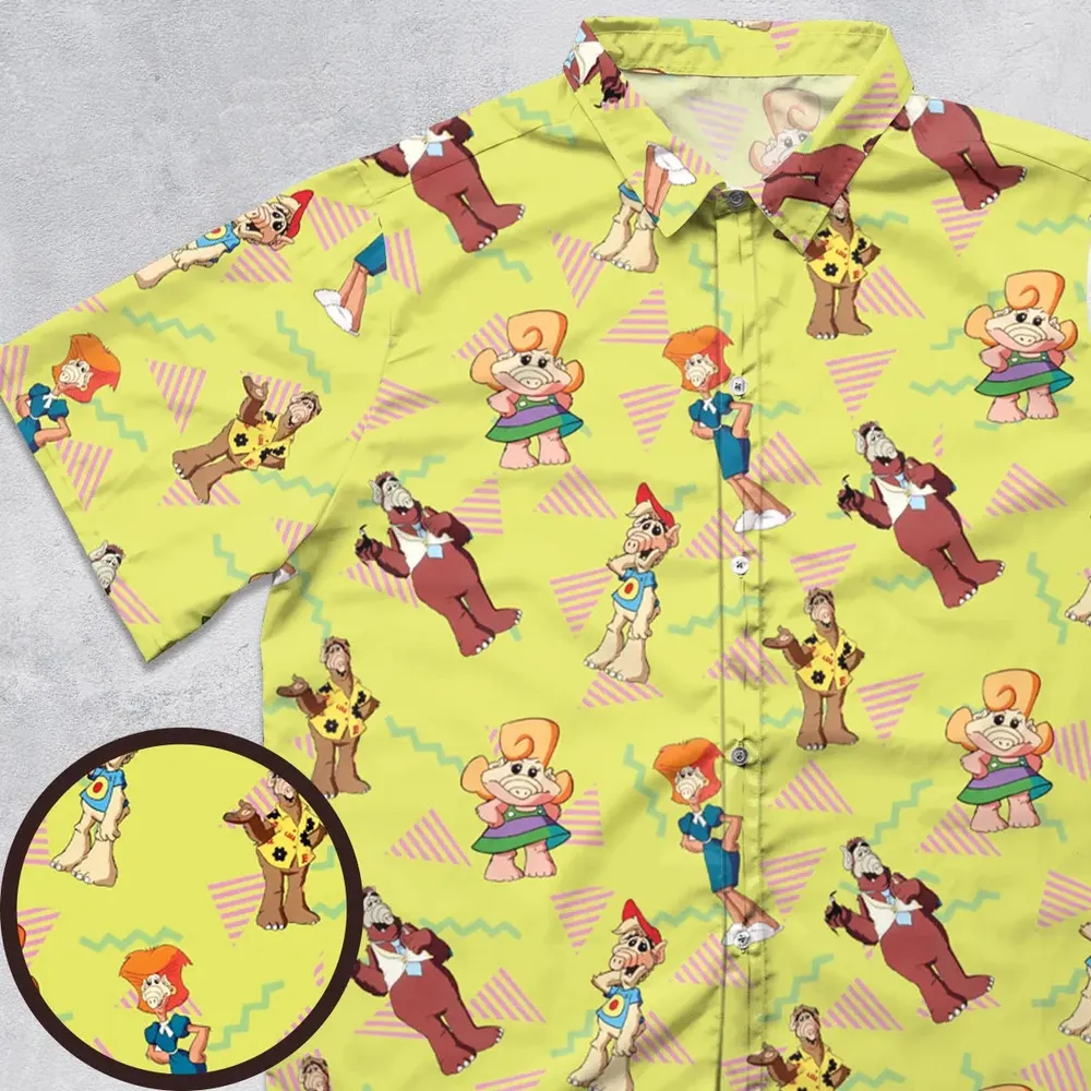 Alf Tales Characters Button Down Shirt - 1