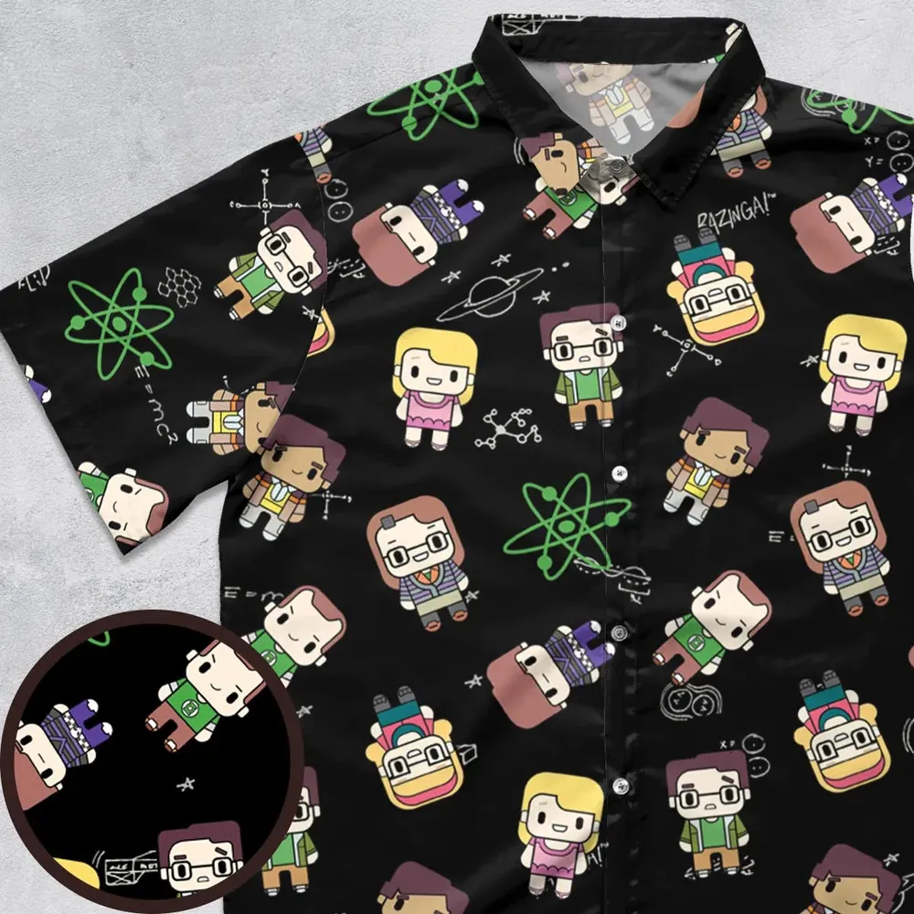 Geeky Bazinga The Big Bang Theory Button Down Shirt - 1