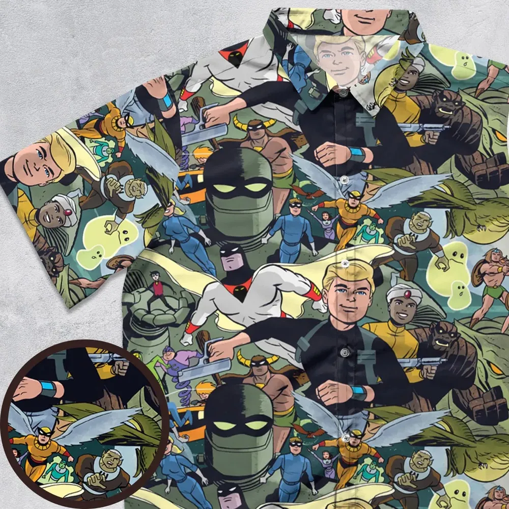 Future Quest Assemble Button Down Shirt - 1