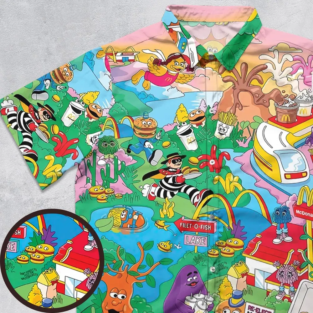 Foodland Mcdonaldland Button Down Shirt - 1